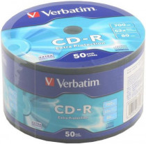Диск CD-R VERBATIM 700Mb 52x bulk (50шт) (43787) (43787 50шт)