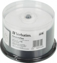 Диск DVD-R VERBATIM 4.7Gb 16x, 50 шт., Wide Thermal Professional, Spindle, No ID Brand (43755 50шт)