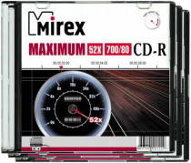 Диск CD-R MIREX 700 Mb, 52х, Maximum, Slim Case (1), (1/200) (UL120052A8S)