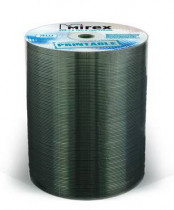 Диск DVD+R MIREX 4.7 Gb, 16x, Shrink (100), Ink Printable (100/500) (UL130029A1T)