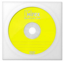Диск DVD-R MIREX 4.7 Gb, 16x, Бум.конверт (1), (1/600) (UL130003A1C)