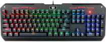 Клавиатура DEFENDER проводная, механическая, переключатели Outemu Blue, цифровой блок, подсветка клавиш, USB, Redragon Varuna, чёрный (74904)