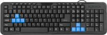 Клавиатура DEFENDER проводная HB-430 RU (черный) полноразмерная (45430)