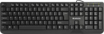 Клавиатура DEFENDER проводная, мембранная, цифровой блок, USB, OfficeMate HM-710 Black, чёрный (45710)