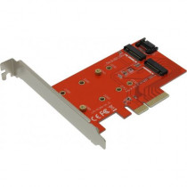 Контроллер ESPADA PCI-E x4, 2 порта M.2 NGFF (B+M key) 42043 (PCIe2NGFF)