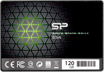 SSD накопитель SILICON POWER 120 Гб, внутренний SSD, SATA-III, чтение: 560 Мб/сек, запись: 530 Мб/сек, TLC, Slim S56 (SP120GBSS3S56B25RM)