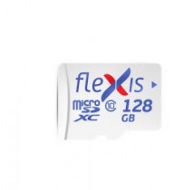 Карта памяти FLEXIS 128 Гб, microSDXC, Cl10 U1, адаптер на SD (FMSD128GU1A)