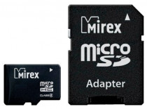 Карта памяти MIREX 4 Гб, microSDHC, чтение: 12 Мб/с, запись: 5 Мб/с, адаптер на SD (13613-ADTMSD04)