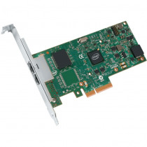 Сетевая карта INTEL интерфейс PCI-E, скорость 1 Гбит/с, 2 разъёма 2xLC, OEM (I350F2BLK)