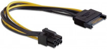 Кабель GEMBIRD Разветвитель питания SATA-PCI-Express 6pin, для подключения в/к PCI-Е (6pin) к б/п ATX (CC-PSU-SATA)