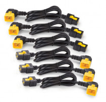 Кабель питания APC Power Cord Kit (6 ea), Locking, C19 to C20 (90 Degree), 1.8m (AP8716R)