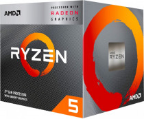 Процессор AMD Socket AM4, Ryzen 5 3400G, 4-ядерный, 3700 МГц, Turbo: 4200 МГц, Picasso, Кэш L2 - 2 Мб, L3 - 4 Мб, Radeon Vega 11, 12 нм, 65 Вт, BOX (YD3400C5FHBOX)