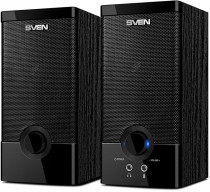Акустическая система SVEN 2.0, мощность 6 Вт, 100-20000 Гц, материал колонок: MDF, USB/сеть, SPS-603 Black (SV-015183)