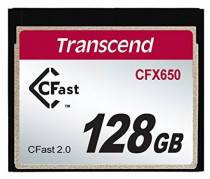 Карта памяти TRANSCEND 128 Гб, CFast, чтение: 510 Мб/с, запись: 370 Мб/с, CFX650 (TS128GCFX650)