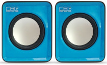 Акустическая система CBR 2.0, мощность 6 Вт, 100-20000 Гц, материал колонок: пластик, USB, CMS90 Blue (CMS 90 Blue)