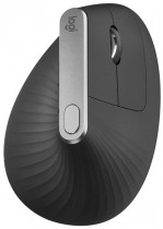 Вертикальная мышь LOGITECH беспроводная (Bluetooth), оптическая, 4000 dpi, USB, MX Vertical, серый, чёрный (910-005448)