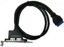 Планка ESPADA расширения в корпус USB3.0 - 2 порта, низкопрофильная (EBRT-2USB3LOW)