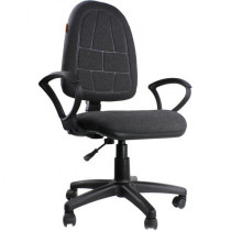 Кресло CHAIRMAN текстиль, до 80 кг, материал крестовины: пластик, механизм качания, цвет: серый, 205 Grey (7033130)