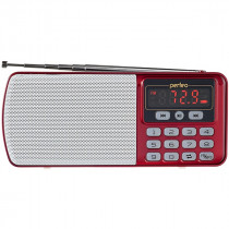 Радиоприемник PERFEO ЕГЕРЬ FM+ 70-108МГц/ MP3/ питание USB или BL5C/ красный (i120-RED)