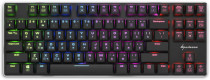 Клавиатура SHARKOON проводная, механическая, переключатели Kailh Blue, подсветка клавиш, USB, PureWriter TKL RGB Kailh Blue, чёрный (PUREWRITER TKL RGB B)