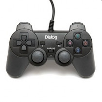 Геймпад DIALOG Action GP-A11, черный вибрация, 12 кнопок, USB (GP-A11DialogAction)