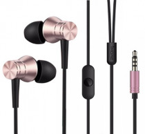 Гарнитура 1MORE проводные наушники с микрофоном, затычки, динамические излучатели, mini jack 3.5 мм, 20-20000 Гц, импеданс: 32 Ом, Piston Fit Pink, розовый (E1009-Pink)