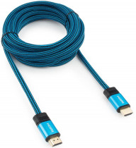 Кабель CABLEXPERT HDMI Gold 4.5 м v1.4 M/M синий коробка (CC-G-HDMI01-4.5M)