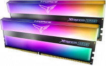 Комплект памяти TEAMGROUP 16 Гб, 2 модуля DDR-4, 25600 Мб/с, CL16, 1.35 В, XMP профиль, радиатор, подсветка, 3200MHz, Team T-Force XTREEM ARGB Black, 2x8Gb KIT (TF10D416G3200HC16CDC01)