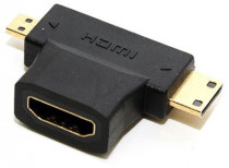 Переходник 5BITES HDMI F / mini + micro HDMI M (HH1805FM-T)