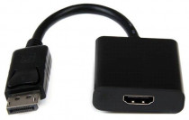 Переходник ORIENT DisplayPort M - HDMI F, длина 0.2 метра, черный (30306) (C306)