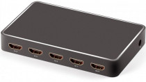 Переключатель GREENCONNECT HDMI V2.0 +USB Charge 5 к 1 серия Greenline (GL-vA19)