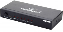 Разветвитель GEMBIRD HDMI Cablexpert, HD19F/4x19F, 1 компьютер = 4 монитора, Full-HD, 3D, 1.4v (DSP-4PH4-02)