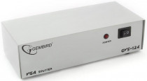 Разветвитель GEMBIRD VGA /Cablexpert, HD15F/4x15F, 1комп.-4 монитора, каскадируемый (GVS124)