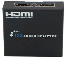 Разветвитель ORIENT HDMI 4K Splitter , 1-2, HDMI 1.4/3D, UHDTV 4K(3840x2160)/HDTV1080p/1080i/720p, HDCP1.2, внешний БП-зарядник 1xUSB 5В/1A, метал.корпус (HSP0102HN)