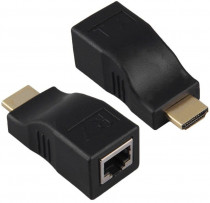 Усилитель ORIENT HDMI 2.0 extender , удлинитель до 30 м по витой паре, FHD 1080p/3D (Ultra HD 4K до 5 м), HDCP, подключается 1 кабель UTP Cat5e/6, не требуется внешнее питание (30042) (VE042)
