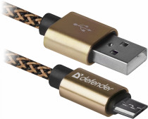 Кабель DEFENDER USB2.0 TO MICRO-USB 1M GOLD USB08-03T (87800)