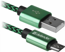 Кабель DEFENDER USB2.0 TO MICRO-USB 1M GREEN USB08-03T (87804)