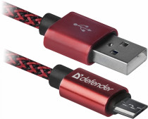Кабель DEFENDER USB2.0 TO MICRO-USB 1M RED USB08-03T (87801)