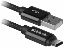 Кабель DEFENDER USB2.0 TO TYPE-C 1M BLACK USB09-03T (87814)
