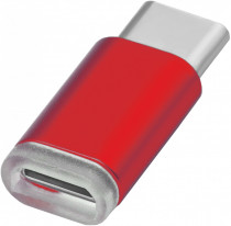 Переходник GREENCONNECT USB Type C на micro USB 2.0, M/F, , красный, (GCR-UC3U2MF-Red)