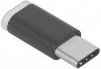 Переходник GREENCONNECT USB Type C на micro USB 2.0, M/F, , черный, (GCR-UC3U2MF-BK)