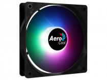 Вентилятор для корпуса AEROCOOL 120 мм, 500-1500 об/мин, 17.3-28.2 CFM, 18-28 дБ, 4-pin PWM, разноцветная подсветка (FROST 12 PWM FRGB 4P)