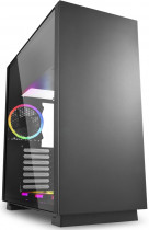 Корпус SHARKOON Midi-Tower, без БП, с окном, подсветка, 2xUSB 3.0, Audio, PURE STEEL RGB Black (PURE-STEEL-RGB-BLACK)
