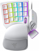 Кейпад RAZER проводной, оптомеханический, подсветка клавиш, USB, Tartarus Pro Mercury, белый (RZ07-03110200-R3M1)