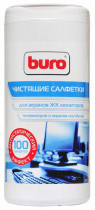 Салфетка BURO для экранов и оптики, 100 шт (BU-Tscreen)