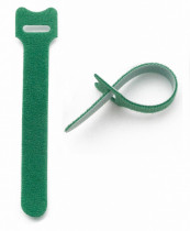 Хомут-липучка Hyperline для кабеля, липучка с мягкой застежкой, 135x15 мм, зеленый (10 шт.) (WASN-135-GN-10)