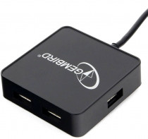 USB хаб GEMBIRD USB2.0 4-port , 4 порта, блистер,черный (UHB-242)