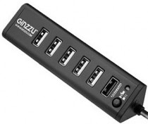 USB хаб GINZZU USB 3.0/2.0, 7 port(1xUSB3.0+6xUSB2.0) (GR-315UB)