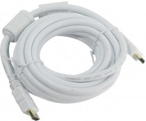 Кабель AOPEN CABLE HDMI 19M/M ver 2.0, 5М, 2 фильтра, белый QUST (ACG711DW-5M)