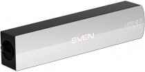 USB хаб SVEN USB HB-891, black (USB 2.0, 4 порта, кабель 0,05м, блистер) (SV-017323)
